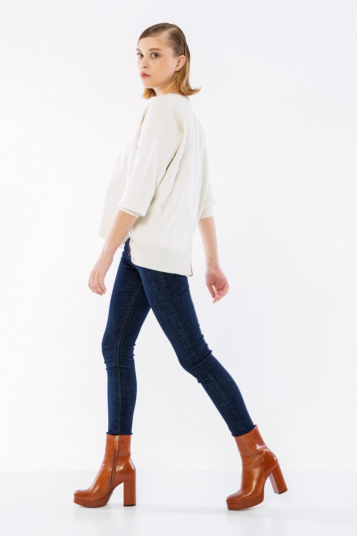 Skinny Denim Pantolon Indigo