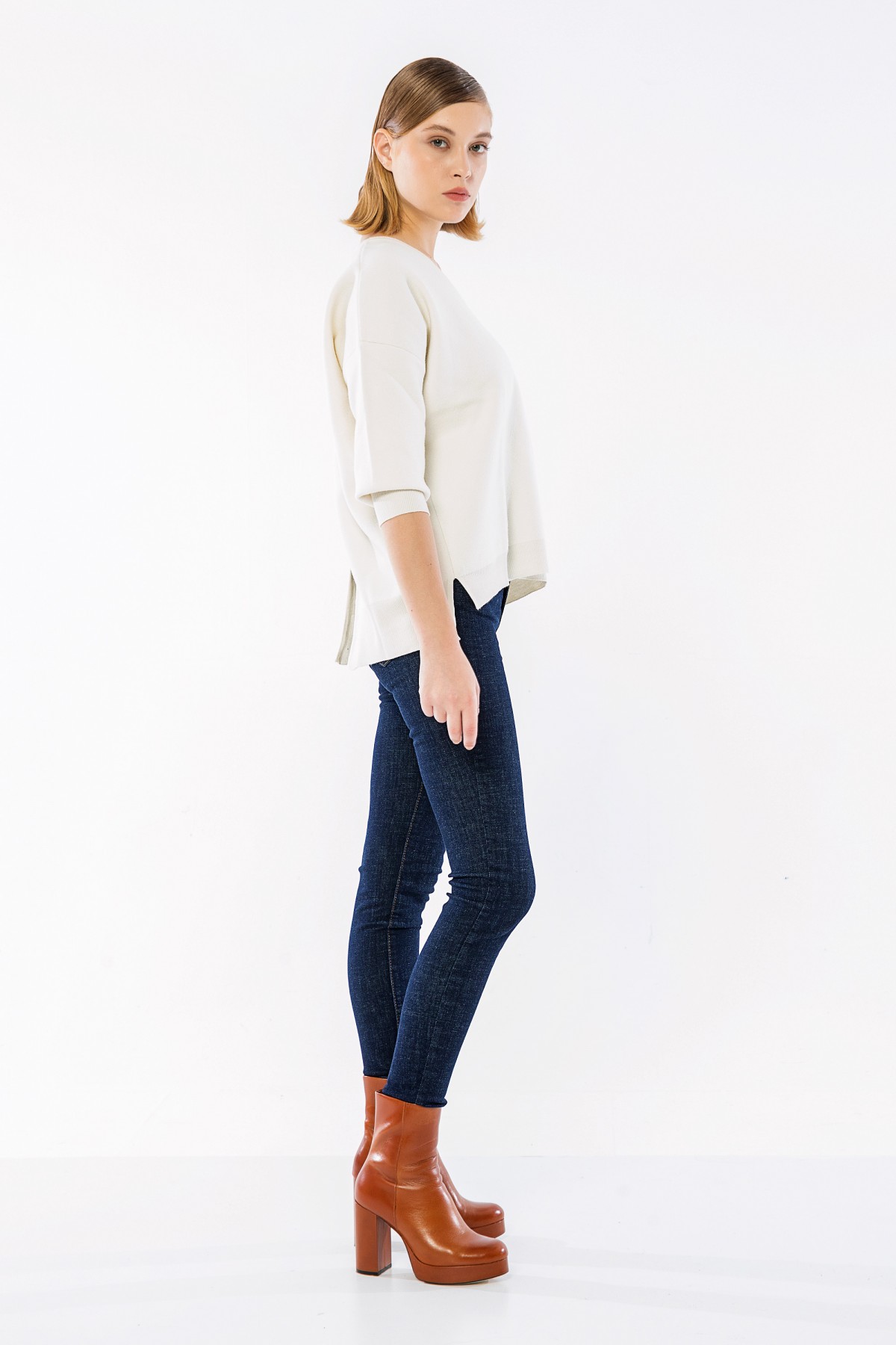 Skinny Denim Pantolon Indigo