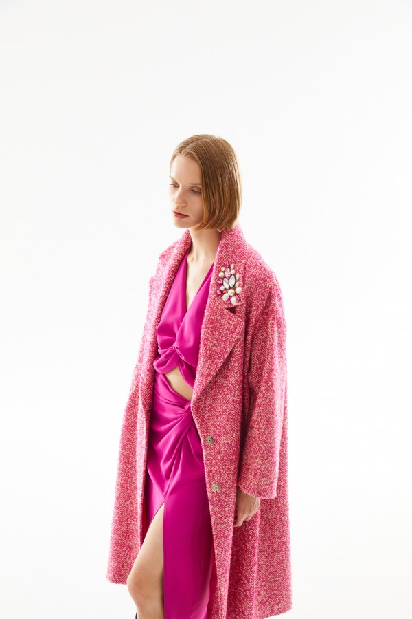 Beli Düğümlü Etek Fuşya