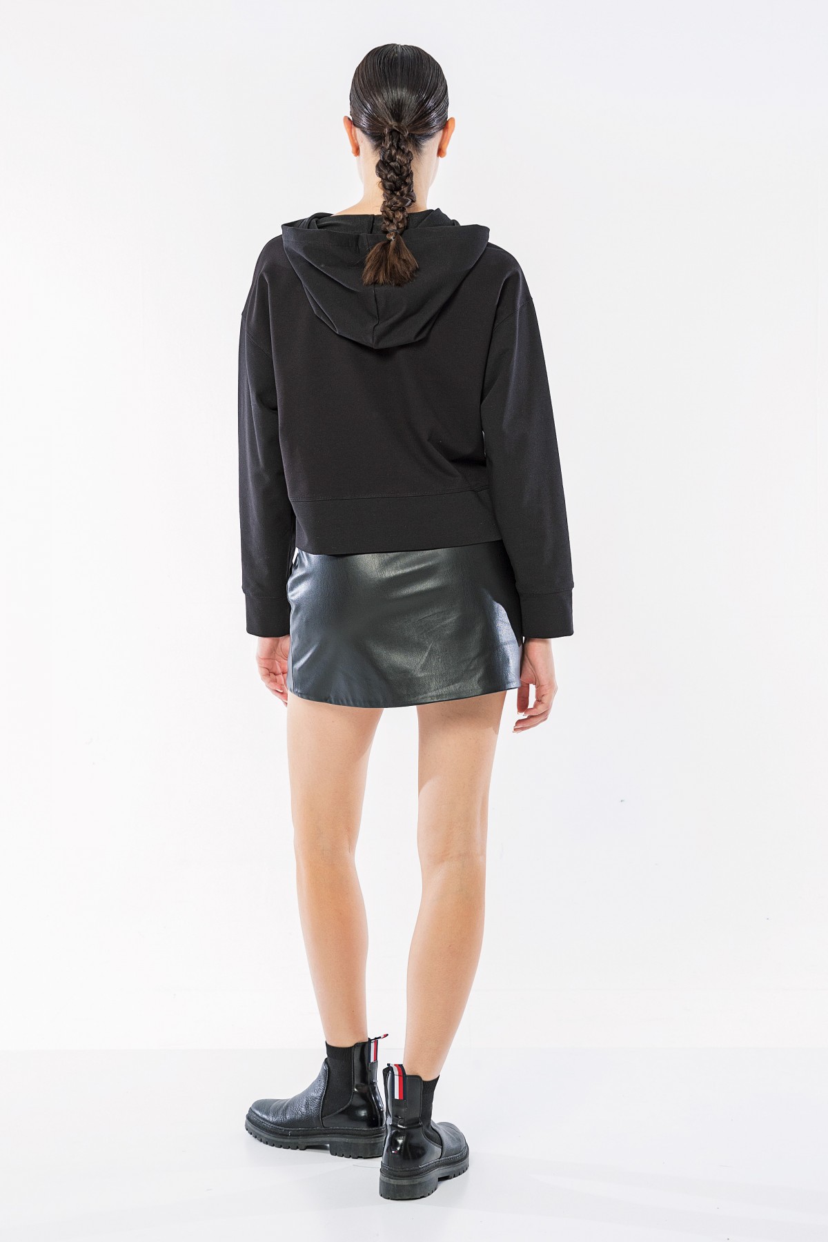 Baskı Detaylı Sweatshirt Siyah
