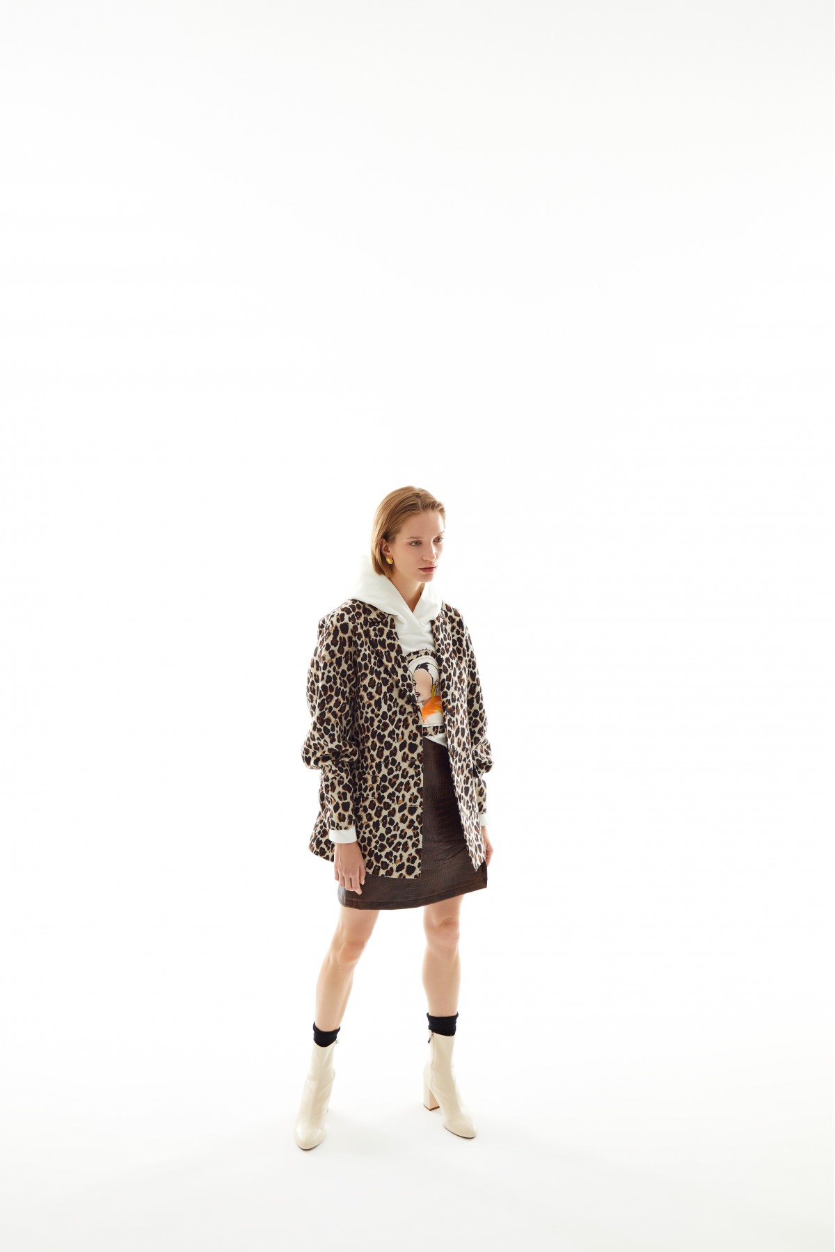 Leopar Desen Geniş Kol Kaban Leopar Leopar Desen Geniş Kol Kaban Leopar
