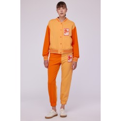 Çift Renk Örme Pantolon Orange/Mango