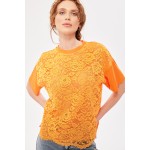 Dantel T-Shirt Orange