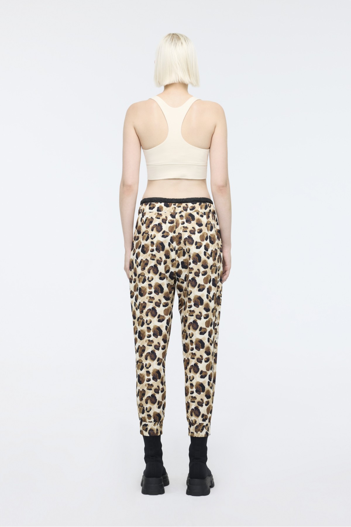 Desenli Jogger Pantolon Siyah Desenli Jogger Pantolon Siyah