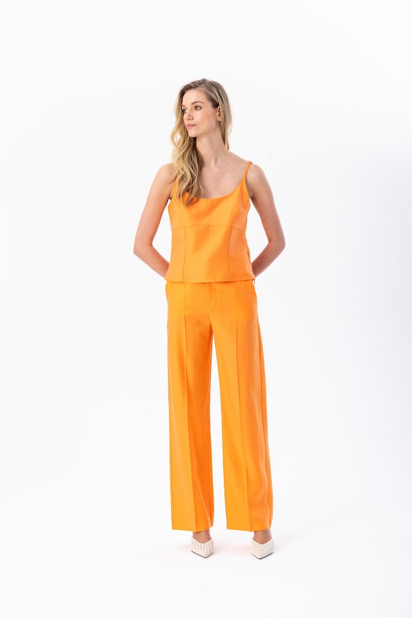 Düz Paça Pantolon Orange