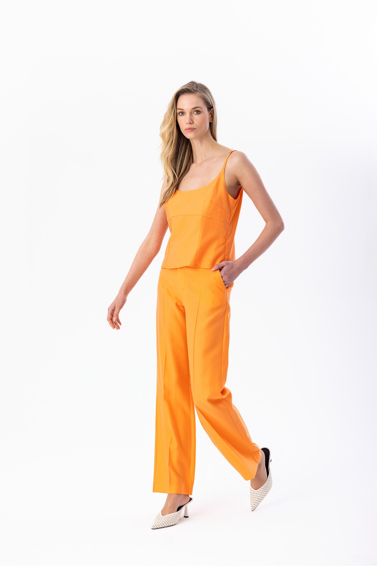 Düz Paça Pantolon Orange Düz Paça Pantolon Orange