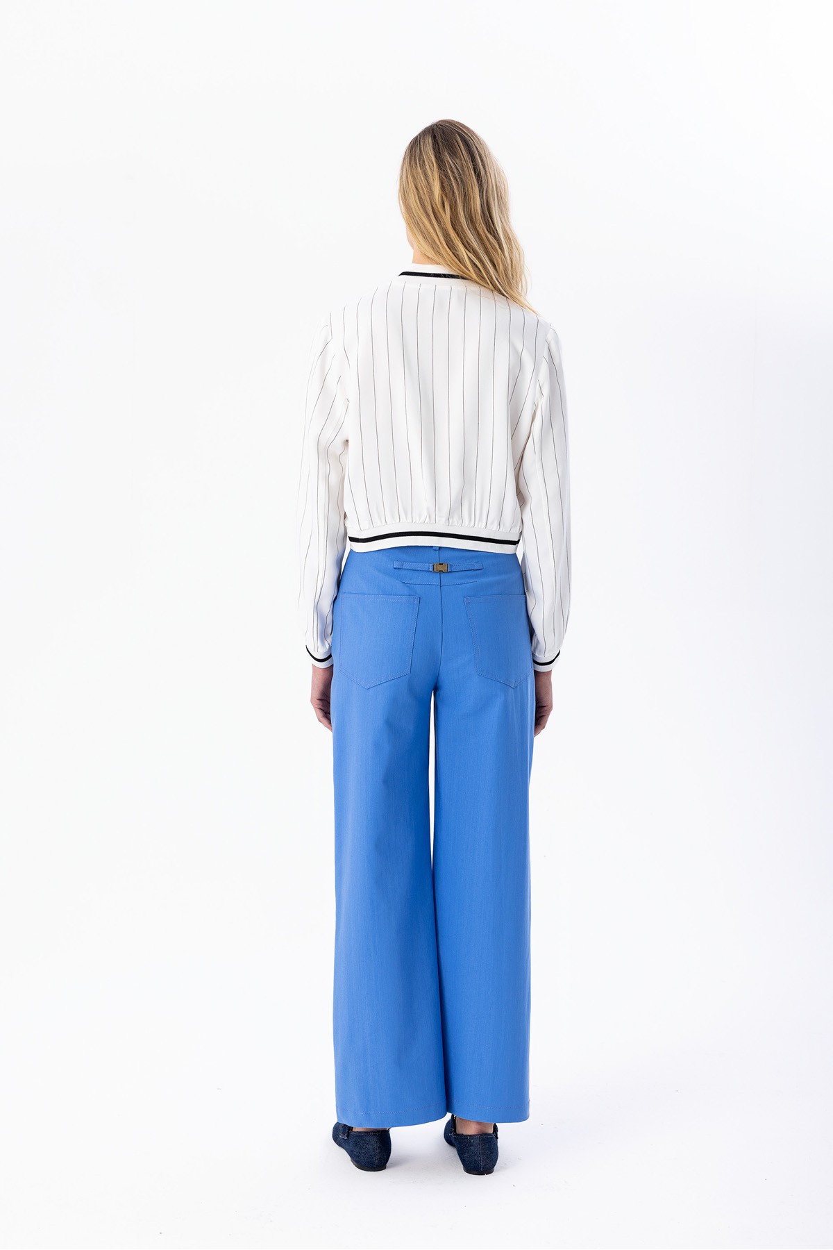 Flare Pantolon Mavi̇