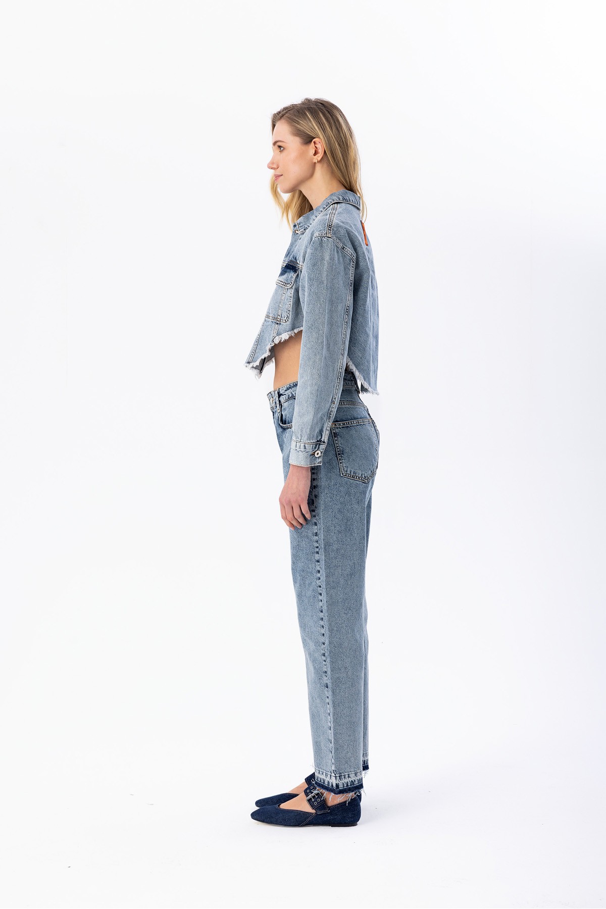 Denim Pantolon Mavi̇