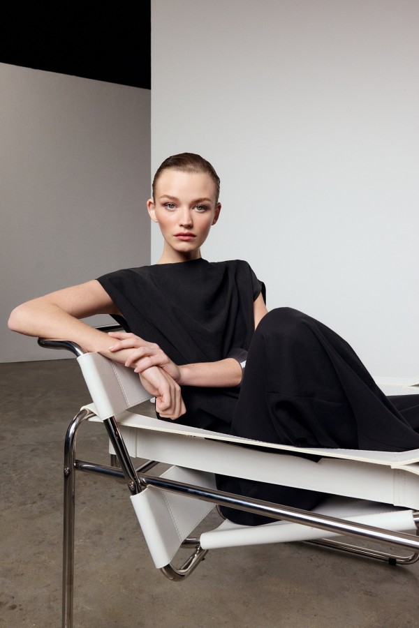 Kolsuz Balon Bluz Siyah