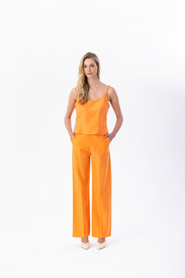 Askılı Dantel Bluz Orange Askılı Dantel Bluz Orange