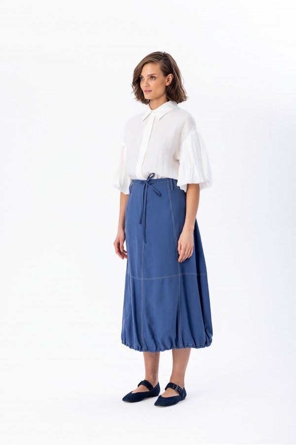 Balon Kol Gömlek Ekru Balon Kol Gömlek Ekru