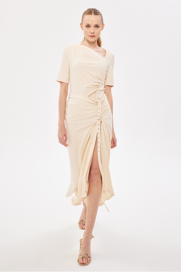 Kuşgözlü Örme Bluz Krem Kuşgözlü Örme Bluz Krem