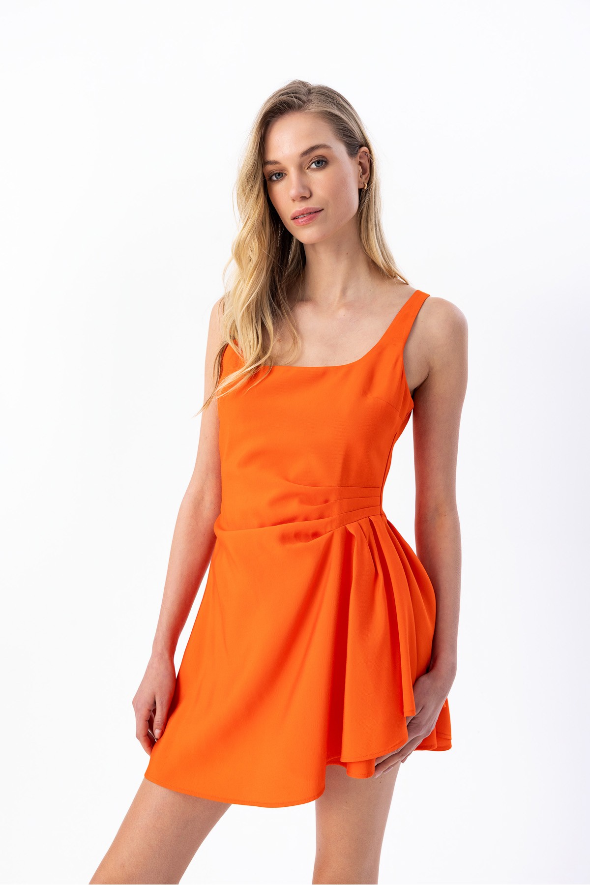 Askılı Mini Elbise Coral