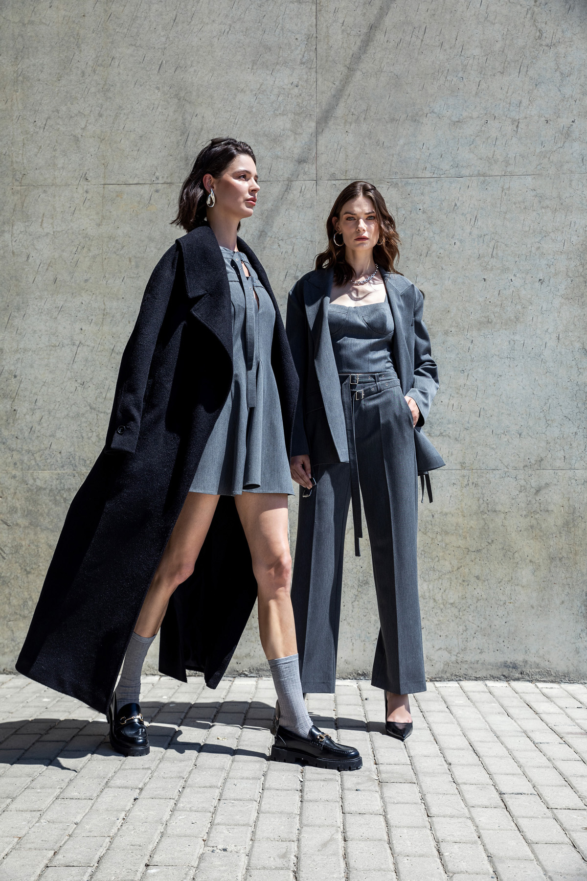 Kemer Detaylı Ceket Antrasit