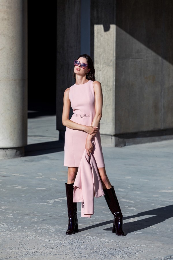 Kruvaze Crop Ceket Pudra Kruvaze Crop Ceket Pudra