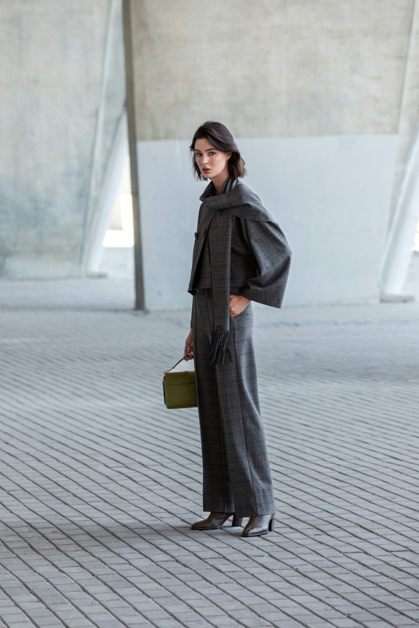 Ekose Klasik Pantolon Kahve