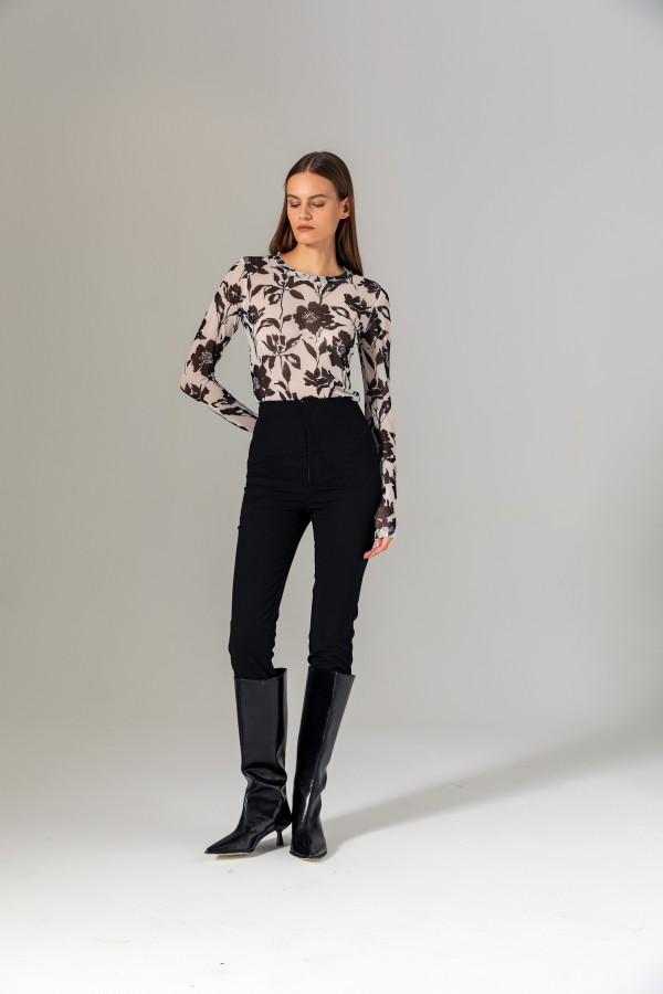 Yüksek Bel Tayt Pantolon Siyah Yüksek Bel Tayt Pantolon Siyah