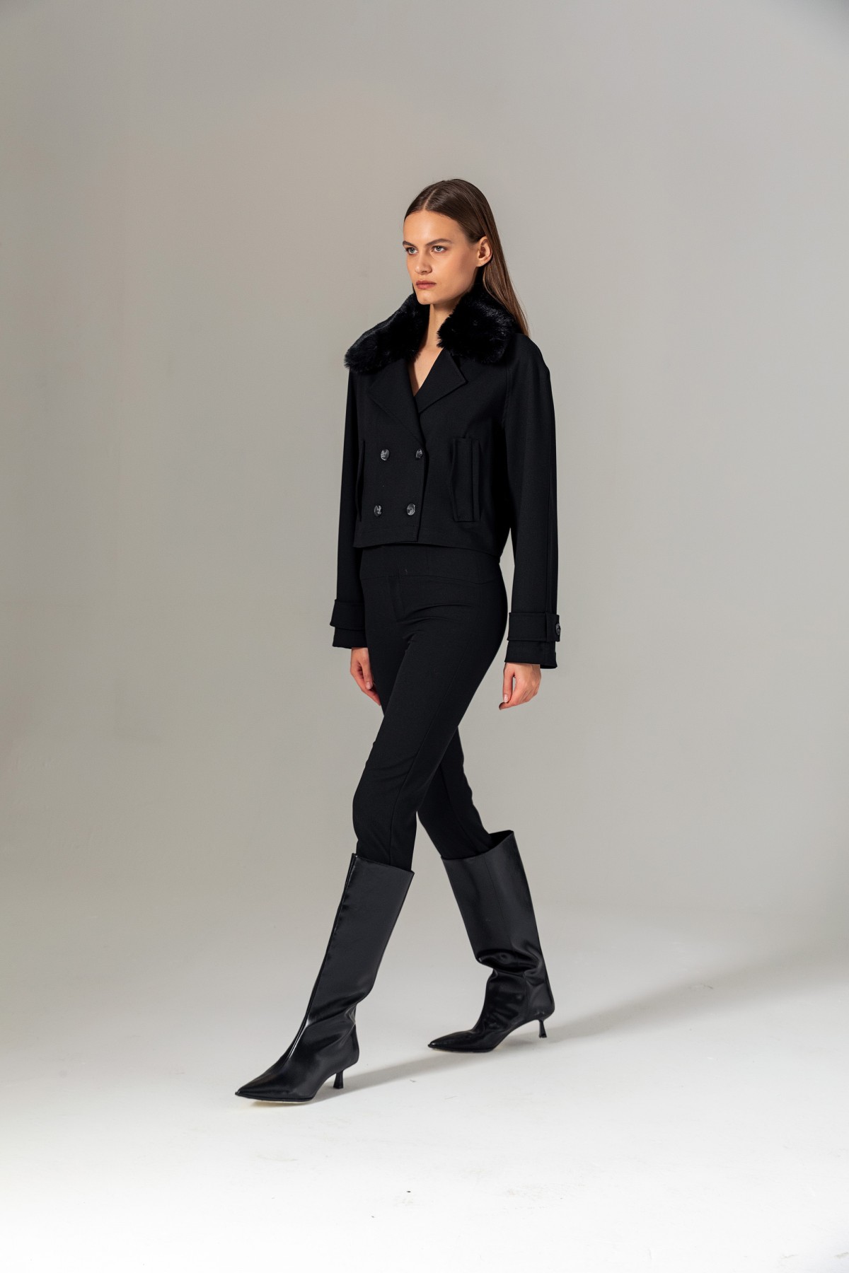 Yüksek Bel Tayt Pantolon Siyah