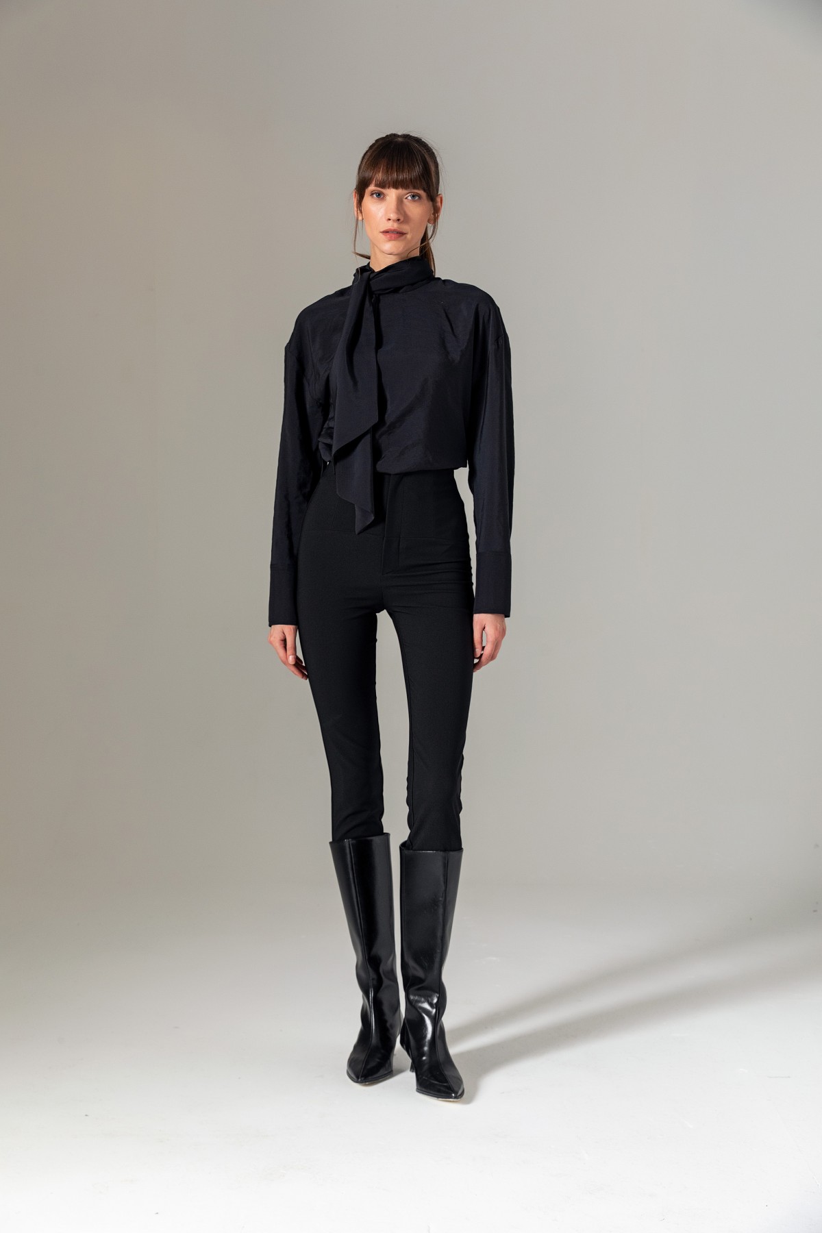 Yüksek Bel Tayt Pantolon Siyah