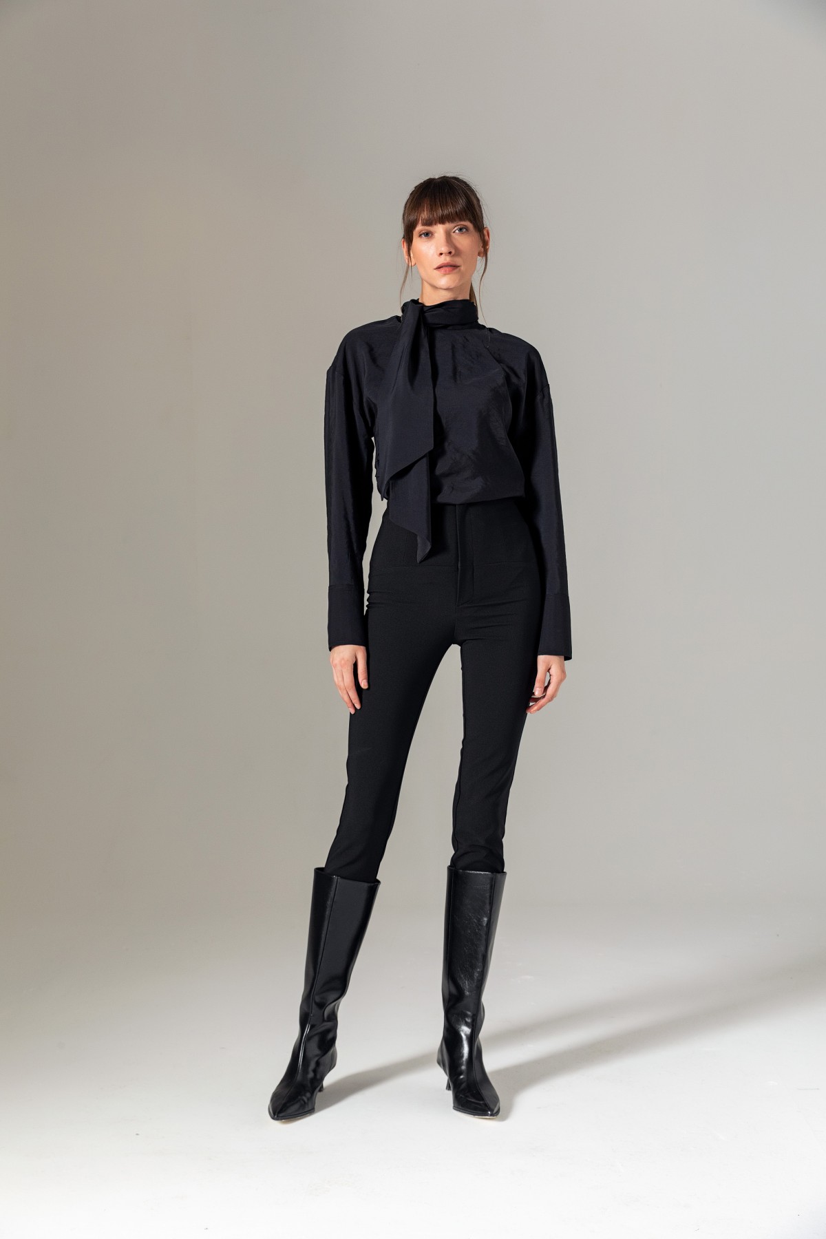 Yüksek Bel Tayt Pantolon Siyah