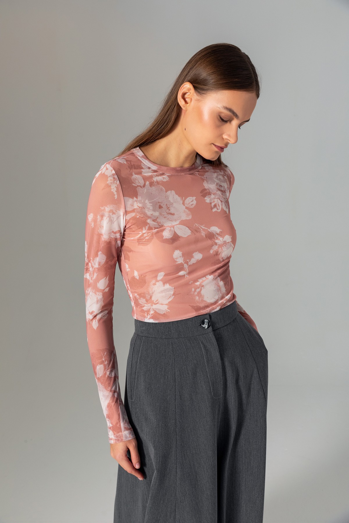 Kloş Midi Etek Antrasit