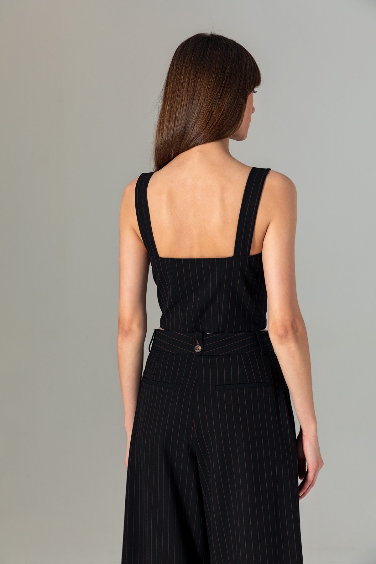 Çizgili Bralet Siyah