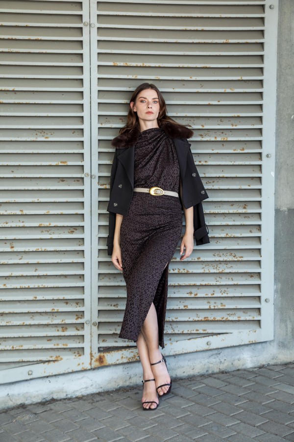 Halter Yaka Dantel Bluz Kahve Halter Yaka Dantel Bluz Kahve