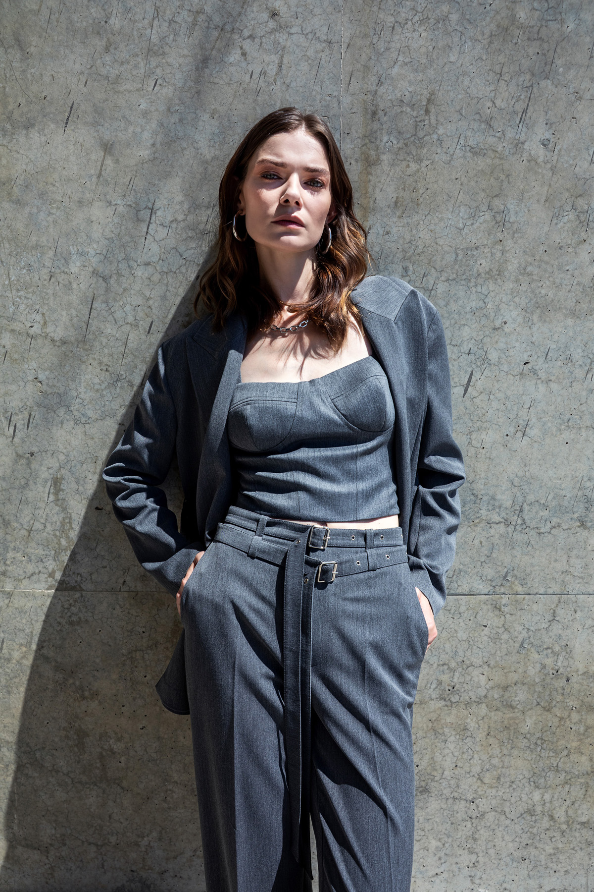 Vücuda Oturan Bralet Antrasit1