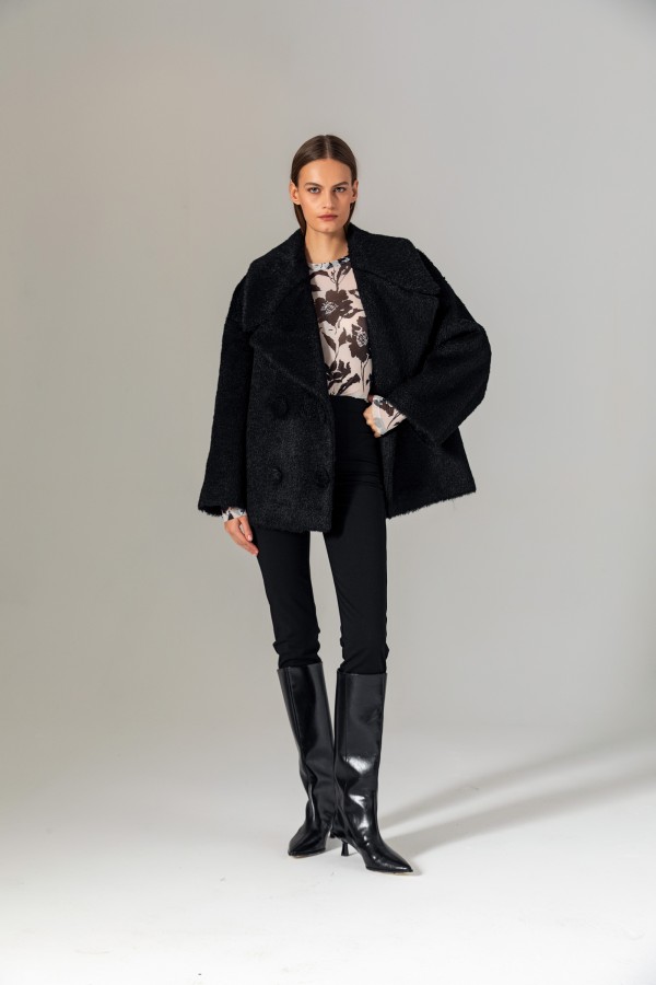 Suni Kürk Kaban Siyah