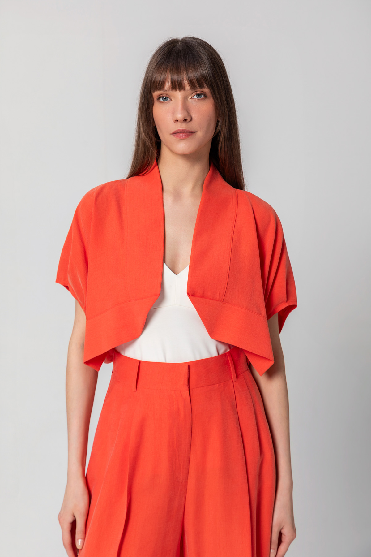 Pileli Chino Pantolon Coral