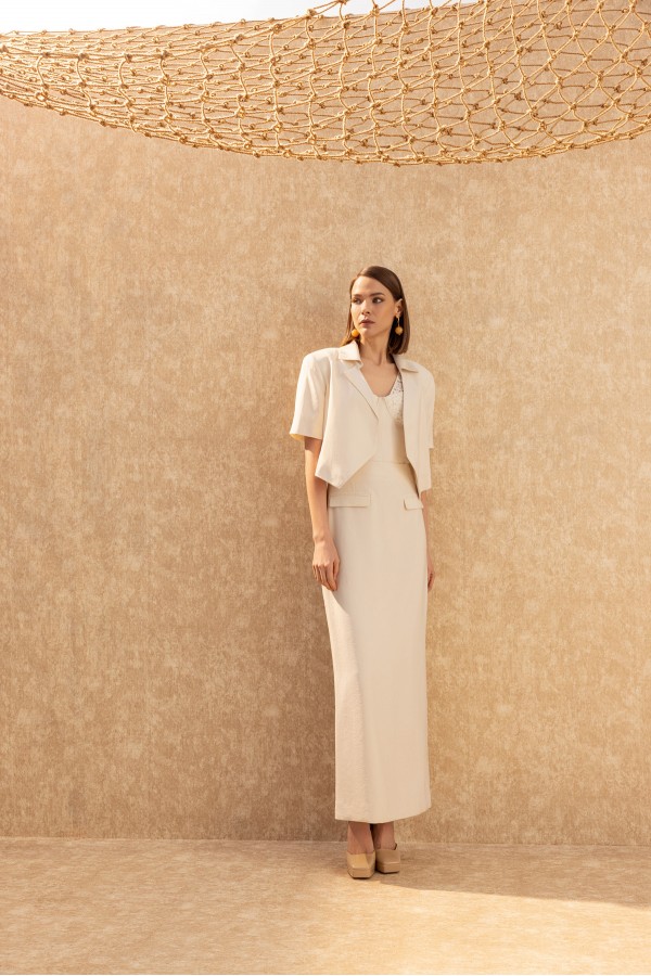 Uzun Kalem Etek Ekru