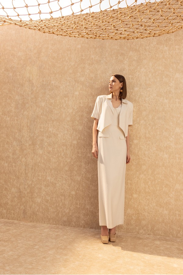 Uzun Kalem Etek Ekru