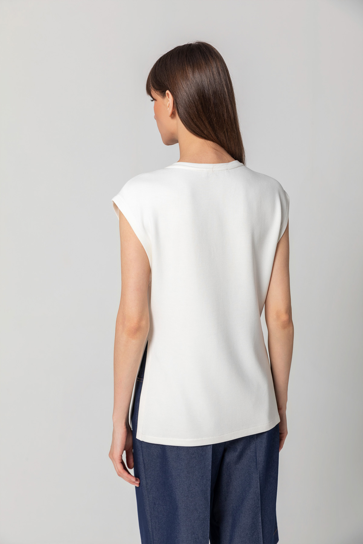  Aplikeli T-shirt Deni̇m