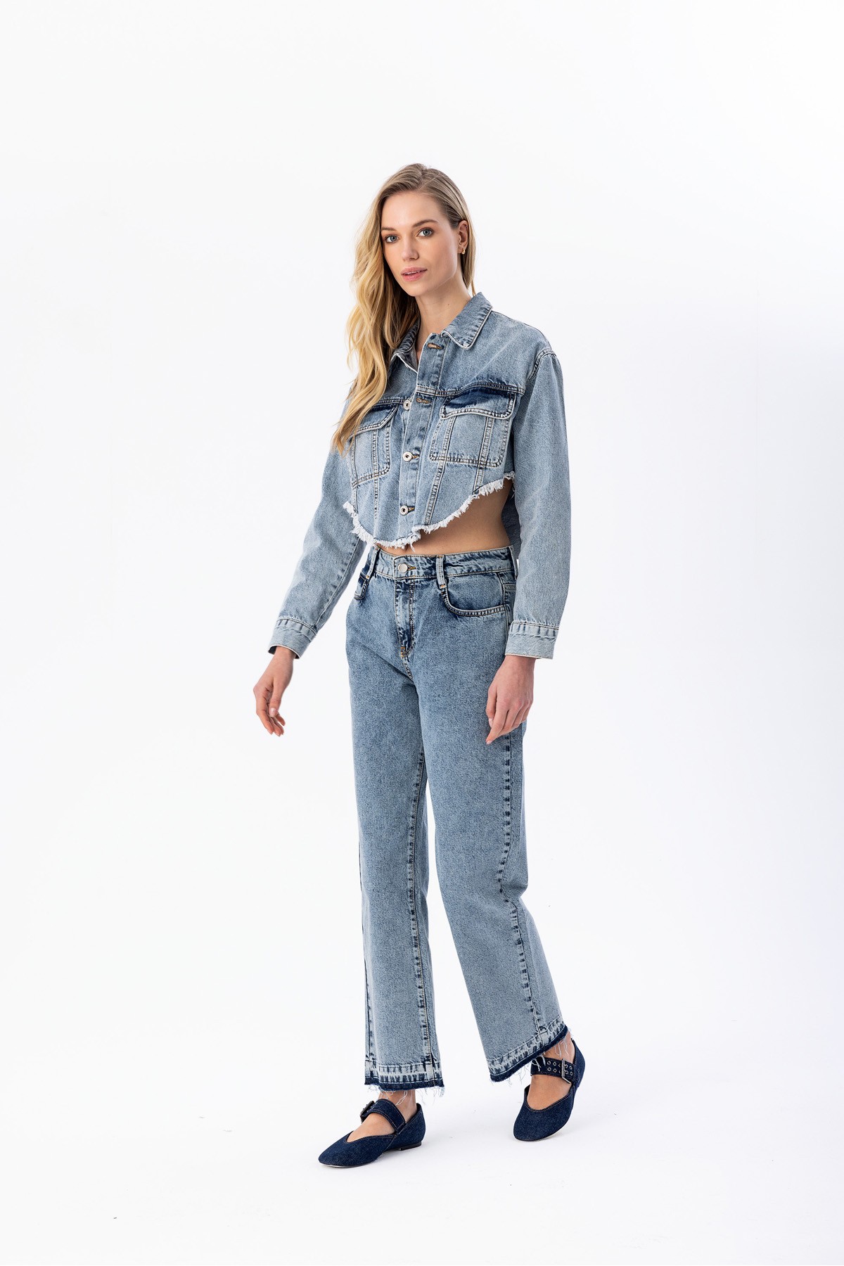 Denim Ceket Mavi̇