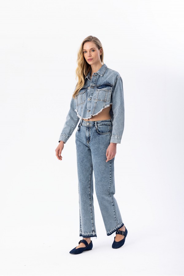 Denim Ceket Mavi̇